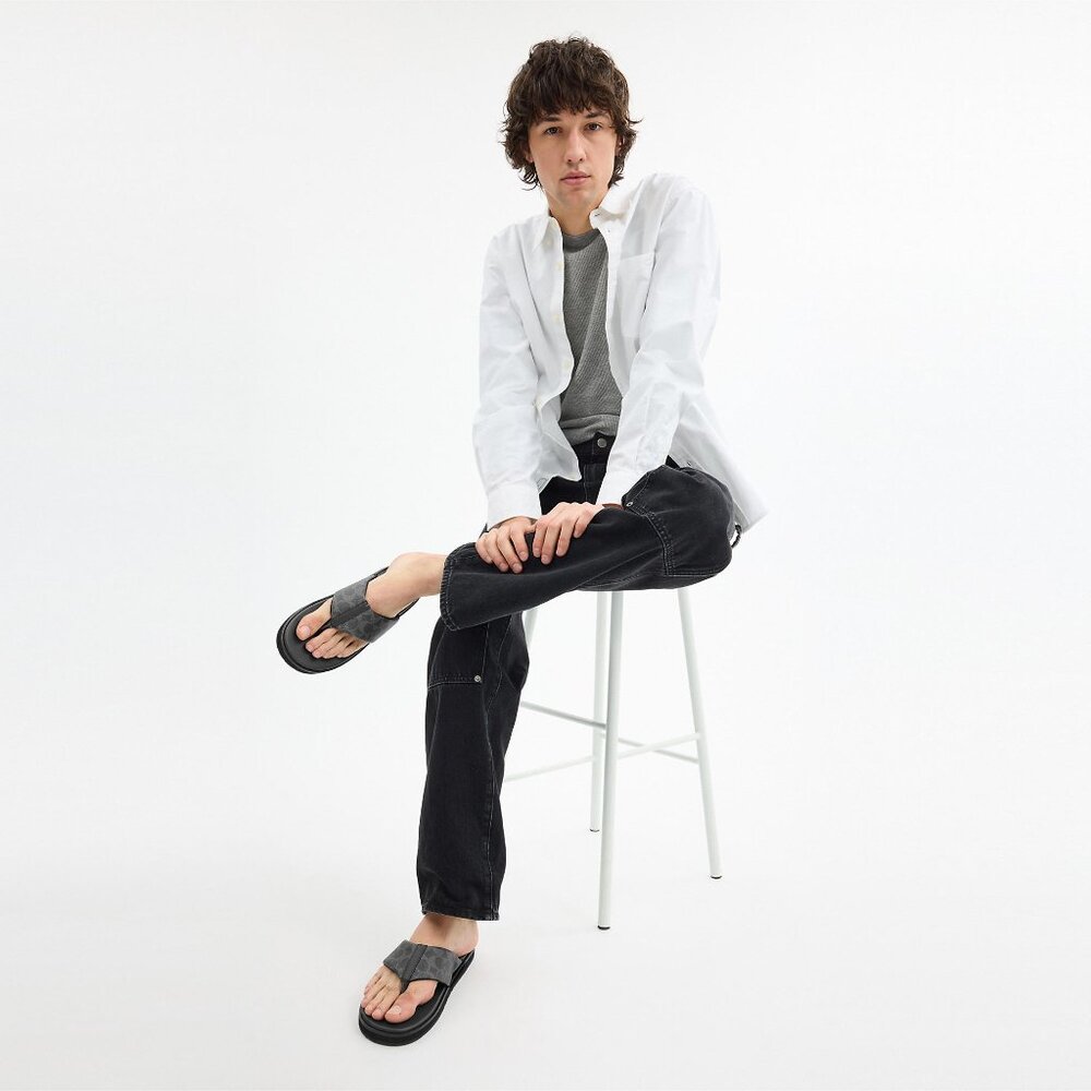 Flip Flop In Signature Canvas - Picture 2 of 4